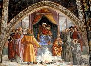 GHIRLANDAIO, Domenico Test of Fire before the Sultan . oil on canvas